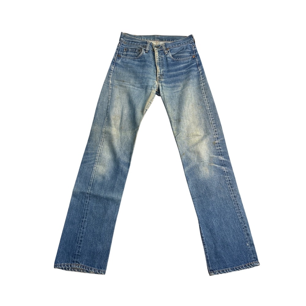 Vintage Levis 501 Straight Leg Jeans Medium Wash Denim Blue Mens 29x31.5